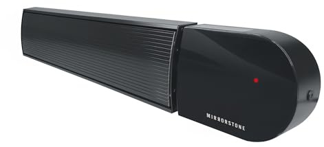 Mirrorstone 1200W Black Ionis Infrared Bar Heater Non-Remote