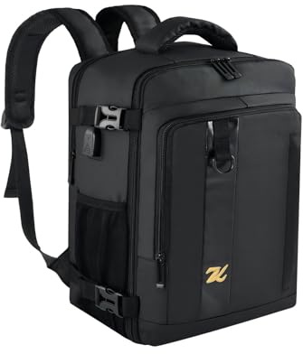Zuquik Sac à Dos Voyage Cabine Avion 45x36x20 adapté pour EasyJet et Vueling, Bagage Cabine 30L, Sac Cabine Ordinateur Portable 17, Design Antivol Homme Femme avec Port USB