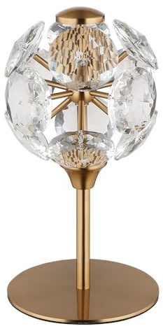 LED Tischlampe Nachttischlampe gold Tischleuchte Wohnzimmerlampe H 26,5 cm