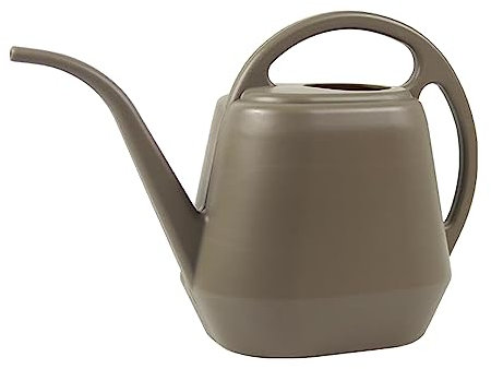 Annaffiatoio da giardino per interni ed esterni, 4 l, grande beccuccio lungo in plastica, per piante da appartamento e cesti appesi, irrigazione precisa, essenziale per la casa (grigio)