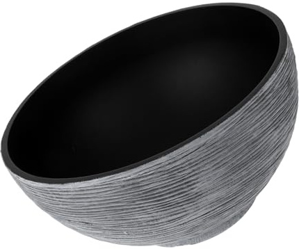 JOINPAYA Pot de Culture Hydroponique en PP Imitation Pierre, Bol Nénuphar Profond Léger pour Plantes Aquatiques Bureau ou Restaurant