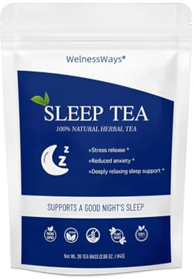 28 Count Deep Sleep Tea - Calming Nighttime Herbal Tea Bags For Relaxation & Better Sleep(1PCS)