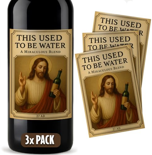 SC Products 3 Pack of Novelty Wine Bottle Labels Funny Gift Ideas for Women & Men | 3pc Wine Gift Funny Secret Santa Gifts for Women | Joke Christmas Presents Silly Work Secret Santa Gifts for Men