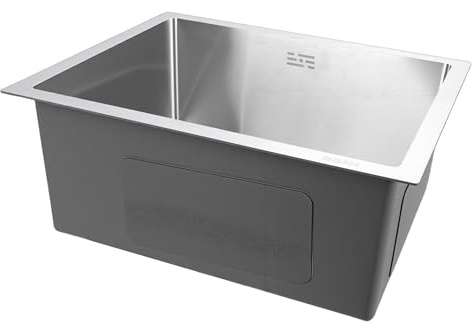 Generic Évier de Cuisine RV en Acier Inoxydable à Montage Sous Plan de 20 Pouces pour Laver la Vaisselle et les Légumes