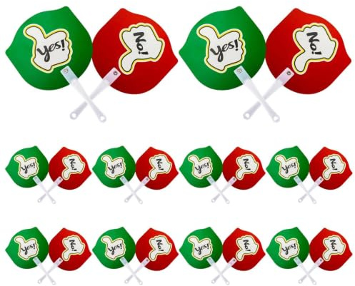 Roliga stämningstavlor | 10 stycken dubbelsidiga ja-nej-leksaker | stämningsbräda | för elever lärare skola klassrum evenemang och sammankomster