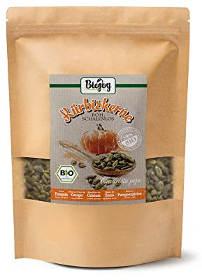 Biojoy Semi di Zucca BIO (1 kg), sgusciati e senza sale