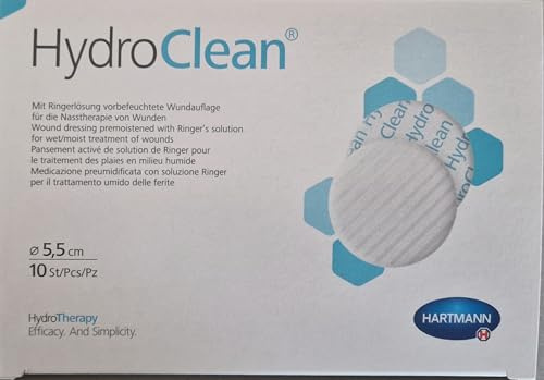 Hartmann HydroClean Kompressen rund 5,5 cm steril, 10 St