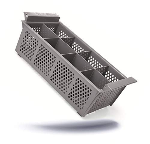 Kerafactum Besteckkorb Spülkorb Korb für Bestecke und Kleinteile Spülmaschine Spülmaschinenkorb universal aus Kunststoff 8 Fächer erweiterbar Cutlery Basket Gastronomie feinmaschig stapelbar