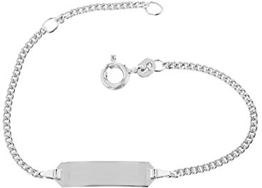 JC Smycken 585 guld baby ID-armband barn guldarmband 14 cm I sköldband armband med gravyr I guld namnarmband I babyarmband med namn I barnsmycken tillverkade i Tyskland I 505.56059-585, 14