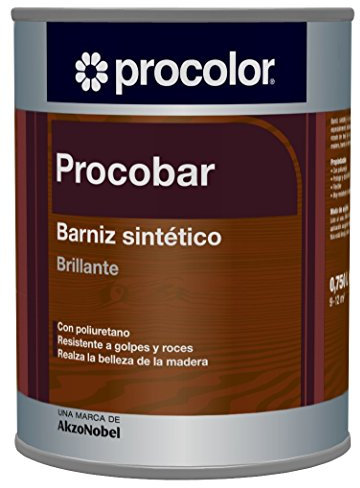 BARNIZ SINTÉTICO PROCOBAR BRILLANTE ROBLE OSCURO 0,75 L