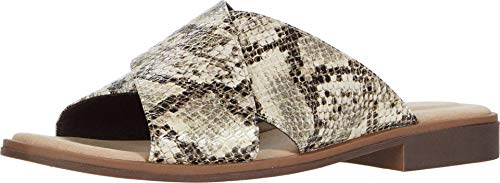 Clarks Femme Declan Lierre Sandale, Taupe Snake synthétique, 36 EU