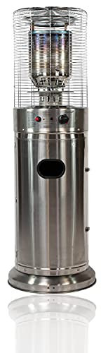 Traedgard Gas Heizstrahler Kompakt Midi Edelstahl - Heizlüfter mit hoher Heizleistung und angenehmer Wärme - Stufenlose Regulierung & Umfall-Sicherheits-Abschaltung