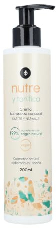 PLANETA HUERTO | Crema Hidratante Corporal Karité y Naranja 200 ml - Nutrición Intensa y Piel Suave