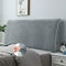 Caijin Headboard Slipcover for King Bed, Stretch Bed Headboard Cover,Dustproof Protector Cover for Tufted Upholstered Headboard High end Feel Velvet Soft Fabric (Light Grey)