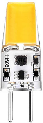 NCC-Licht 1 Stück LED COB Stiftsockellampe 2,5W = 32W GY6,35 klar 12V 200lm warmweiß 2700K