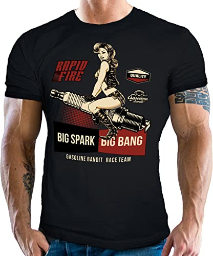 T-shirt de moto classique de course : Big Spark - Big Bang