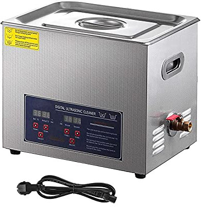 NICETOW Ultrasonic Cleaner 2.6Gal / 10L Sonic Cleaner Stainless Steel Heated Ultrasonic Jewelry Cleaner 240W Ultrasonic Power Ultrasonic Jewelry Cleaner For Home Or Industrial