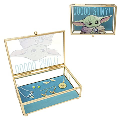 Star Wars The Mandalorian The Child Grogu OOOOO SHINY! Schmuckschatulle aus Glas, offizielles Lizenzprodukt (VX700635L)