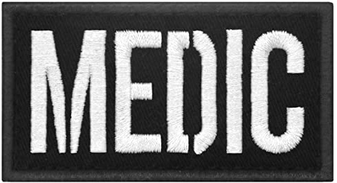 Medicinsk taktisk lapp broderad bricka morale applikation fästkrok och ögla emblem