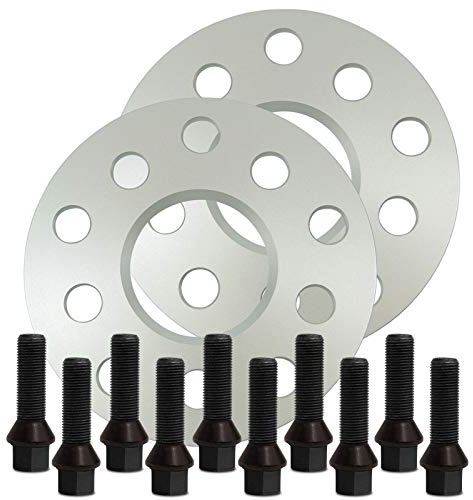 SilverLine Spurverbreiterung 10mm (5mm) mit Schrauben schwarz 5x112 66,6mm - 10213E-53_M1425KE33W