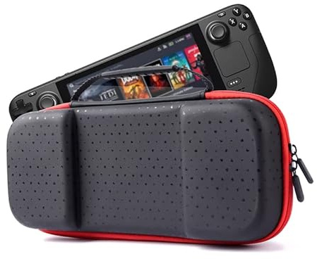 N+B Hard Cover Carrying Case Shell Travel Storage Bag Compatible with Steam Deck Game Console Controller Bag Accessories