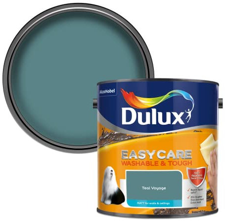 Dulux Easycare Washable & Tough Matt Emulsion Paint - Teal Voyage - 2.5L