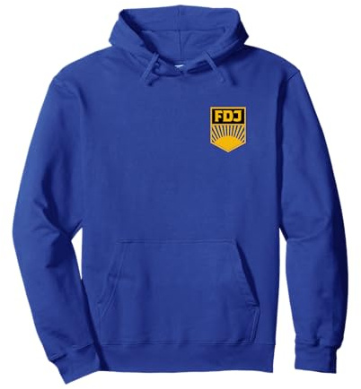 FDJ Shirt Blau Original DDR Nicki Pullover Hoodie