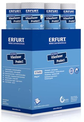 Erfurt Vliesfaser Protect 211 Vliestapete 10.05X0.53 Strukturtapete 6 Rollen 1004319