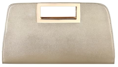VASCHY Bolso de Mano de Noche, Bolso Fiesta de Moda Carteras de Mano y Clutches Bolso Bandolera de Cuero Vegano Bolso de Hombro Para Boda Fiesta Noche Cóctel Graduación, Sparkle Golden