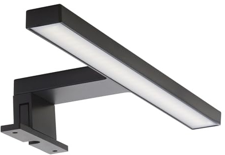SOTECH LED Aufbauleuchte SKY 5W schwarz 300 mm neutralweiß 4000K 230V | Spiegelleuchte Schrankleuchte