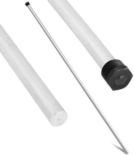 Tandefio 1 Pcs Aluminum Zinc Water Heater Anode Rod 29'' 3/4'' NPT Hot Water Tank Anode Rod Replacement Compatible with Rheem, A. O. Smith, Reliance, Giant, Corrosion Protect Reduce Rotten Egg Smell