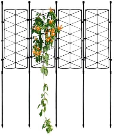 Treillis pour d'intérieur – en pot à l'intérieur, cadre en treillis | Piquet en fil métallique doré, fournitures de jardinage, treillis de jardin pour concombres, tomates, clématites,