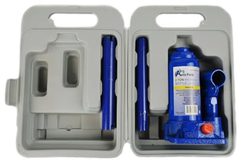 RED STAR 2 Ton Heavy Duty Hydraulic Bottle Jack Lifting Ram Car With Case