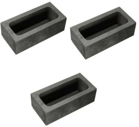 Lurrose 3stücke Gussform Für Gold Silber Und Nichteisenmetalle Schmelz Und Gießform Externe Interne Hitzebeständig Und Korrosionsbeständig Für Labor Und Bildungszwecke
