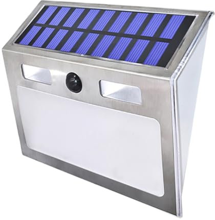 Uonlytech 1satz Solar Wandlicht Mit Bewegungsmelder Wasserdichtes Licht Für Außenbereich Fach Einfache Montage Für Eingangstüren Und Gartenbeleuchtung