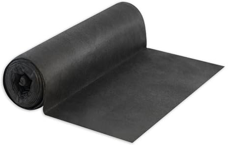 GEEZY Non-Woven Black Weed Control Fabric 1.5x7m - 45GSM Tear Resistant Garden Liner, Water Permeable, UV Stabilised - Ecological Weed Suppressant Membrane - Suitable for Plants Vegetables Flowers