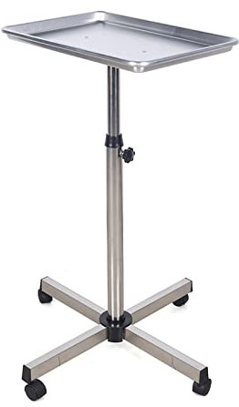 Salon Rollwagen Mit Ablagefläche Und Stauraum Friseurbedarf Wagen 45x33 cm Ablage 4 Rollen für Friseursalons, Beauty Studios und Spas