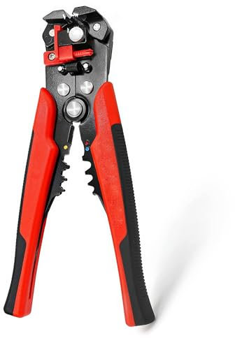 NEW LEADER Automatic Wire Stripper, 3 in 1 Wire Cutters, AWG 10-24 Cable Cutters and Crimper, Self-Adjusting Professional Cable Stripper Tool, Electrical Tools and Terminal Crimper for Electricians