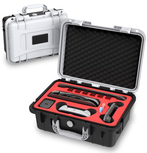 Travel Carrying Case for Nintendo Switch 2 & Accessories, All in One Protective Case, Hard Shell Cases with 12 Game Cards Slots, Waterproof Storage Organizer Box for Dock, Pro Controller-Black&White