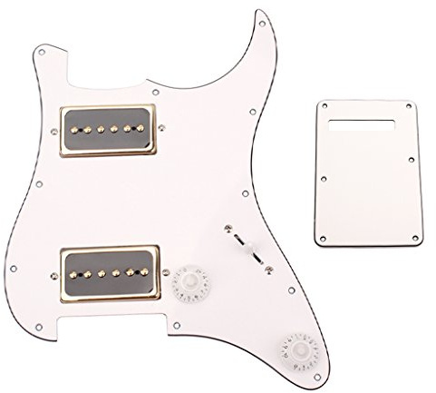 1 x P90 Loaded Pickguard HH für ST E-Gitarren Teile Weiß