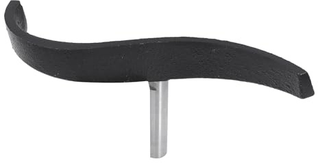 Riposo utensile per tornio, colonna in acciaio legato da 5/8 pollici, design curvo a forma di S, struttura in ghisa resistente, vibrazione, ideale per tornitura del legno e progetti fai da te