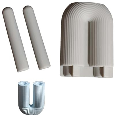 Moule en silicone robuste pour créer des supports uniques en forme de U à rayures géométriques pour des occasions spéciales