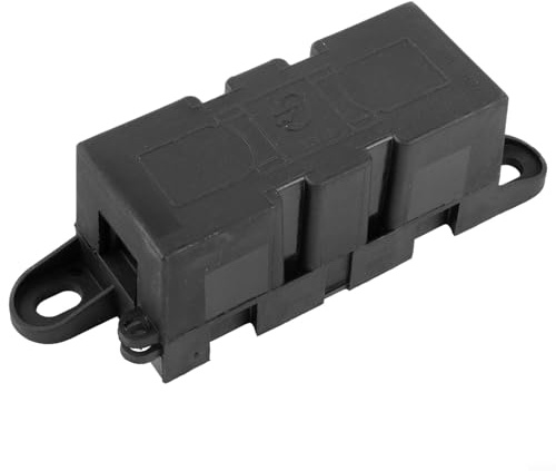 Zilimontt Mega Porte-fusible robuste 12/24 V 60-500 A avec goujons M8 pour voiture, bateau, systèmes électriques marins, protection du câble d'alimentation audio automobile, bloc fusible durable (100