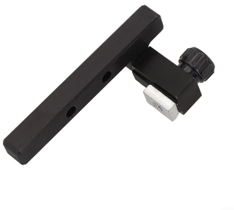 Zilimontt Calibro regolabile per sega da banco con binario di guida, arresto della pista e backer, compatibile con router per la lavorazione del legno, righello angolare per scorrimento da 215 mm/415