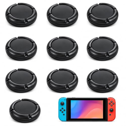 Lot de 10 Capuchons de Joysticks pour Manette Switch Joycon, Protege Thumbsticks pour Switch/Lite Accessoires de Protection en Silicone Joystick Caps, Antidérapants, Résistants à l'usure