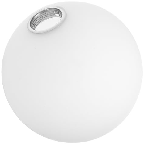 Beaupretty Abat-Jour Globe En Verre Blanc Opaque E27 Remplacement De L'Abat-Jour En Verre Rond LumièRe Douce Anti-ÉBlouissement Pour Suspension Applique Murale Lampadaire DéCor Moderne