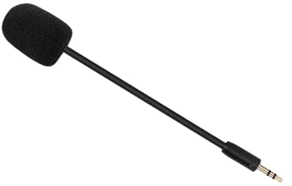Spelröstchattmikrofon för ZG2-headset, 3,5 mm ersättningsmikrofon med böjbar arm och skum vindruta avtagbar boom mikrofon spelheadset mikrofon dator röstchatt ersättnings-kontakt