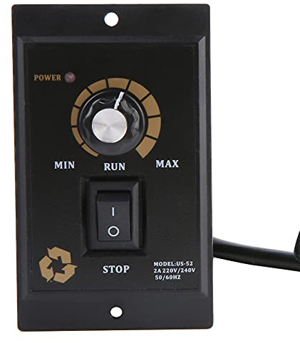 Fafeicy 400W Controlador de Velocidad del Motor, Controlador de Velocidad del Motor eléctrico, US-52 AC 220V 50 / 60Hz (400W)