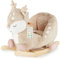 Bieco Plüsch Schaukeltier REH, 60 cm | Kinder Schaukelstuhl mit Sicherheitsgurt | Baby Schaukel | Kleinkind |Schaukelwippe ab 9 Monate | Schaukelpferd Holz