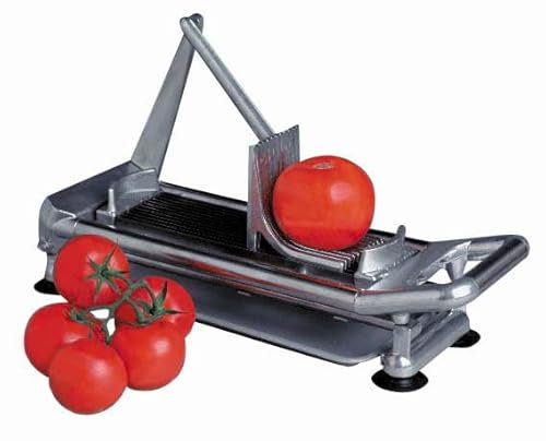 Dito Sama - Coupe-Tomates Manuel - Epaisseur 6 mm - Aluminium et Acier Inoxydable - Argenté